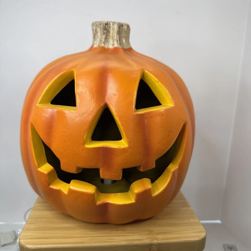 VTG Halloween Light Up Pumpkin The Paper Magic Group Inc Jack O‎ Lantern 1998